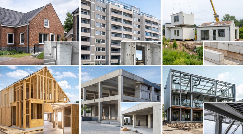 De verschillende constructietypes / bouwtypes leren herkennen voor de taxateur